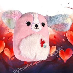 BEEMIE THE DOG 5” SQUISHMALLOWS VALENTINE ADDITION